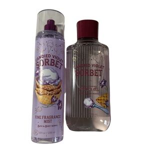 Bath and Bodywork’s Candied Violet Sorbet Set